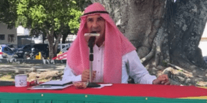 Freddy Bernal se disfrazó para manifestar su apoyo a Palestina (VIDEO)