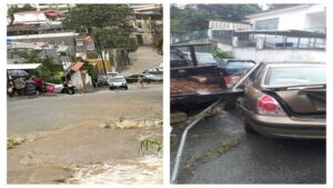 Fuertes lluvias generan caos en la capital