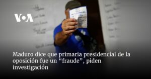 Maduro dice que primaria presidencial de la oposición fue un “fraude”, piden investigación