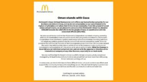 McDonald's árabes donan ayuda a Gaza tras la oferta de menús a soldados por parte de la franquicia israelí