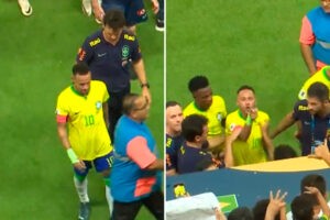 Neymar luego de que fanático le lanzara cotufas tras empate con la Vinotinto: (+Video)