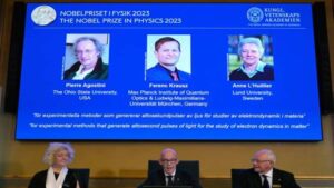 Nobel de Física premia desarrollo de herramientas para explorar el mundo de los electrones