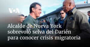 Alcalde de Nueva York sobrevoló selva del Darién para conocer crisis migratoria