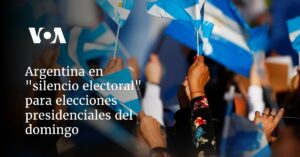 Argentina en "silencio electoral" para elecciones presidenciales del domingo