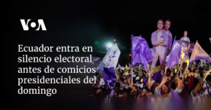 Ecuador entra en silencio electoral antes de comicios presidenciales del domingo