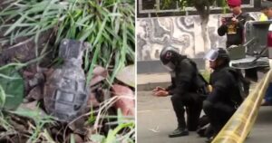Surquillo: Policía detona granada abandonada en vía pública y que generó alarma en vecinos