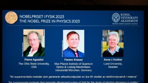 Tres científicos ganan el Premio Nobel de Física de 2023