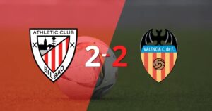 Vibrante 2-2 entre Athletic Bilbao y Valencia
