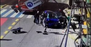 Video: fuerte accidente en Juramento y Cabildo, corazón del barrio de Belgrano