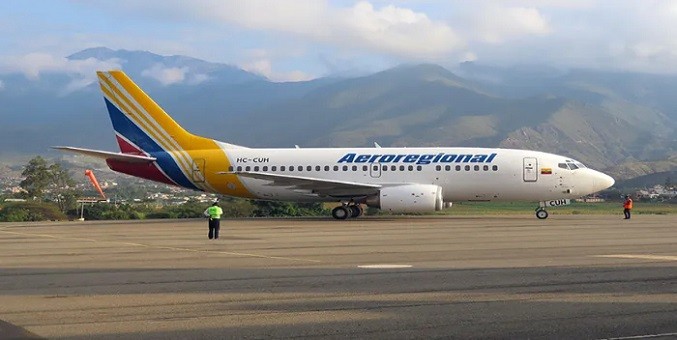 Aeroregional conecta a Ecuador con Venezuela desde el 17 de noviembre