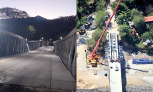 Puente metÃ¡lico sobre el rÃ­o Tonusco