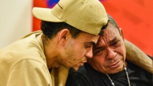 Así fue el emotivo reencuentro entre el futbolista Luis Díaz y su padre (FOTOS, VIDEO)
