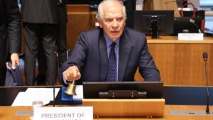 Borrell insiste en Cisjordania en el fracaso de la comunidad internacional en Israel y Palestina