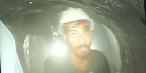 Captan las primeras imágenes de los 41 trabajadores atrapados desde hace once días en un túnel en el norte de India