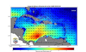 Fuertes vientos en el Caribe