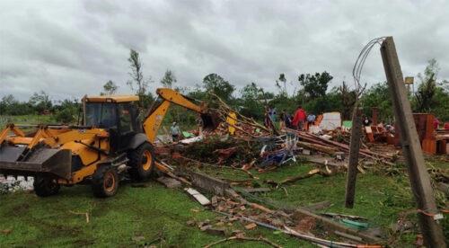 Dos muertos y 7.000 familias afectadas por lluvias y tornados en Paraguay
