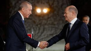 Erdogan clama en Berlín contra la "guerra desigual" que sufre Palestina