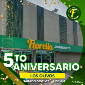 Fiorella Supermarket celebra el 5to. Aniversario de Los Olivos decretando HURACÁN DE OFERTAS en toda la cadena + JORNADAS SOCIALES. Foto: Cortesía