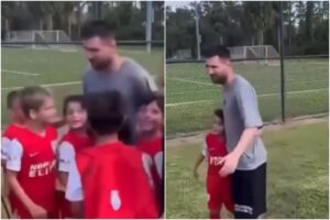 La sorpresa que le dio Messi a un grupo de niños futbolistas tras ganar su octavo Balón de oro (+Video conmovedor)