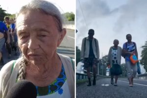 La venezolana de 80 años que ha recorrido 5 países a pie en busca del “sueño americano” (+Video)