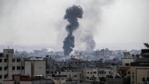 Los bombardeos contra Gaza destruyen el parque de la paz construido por Barcelona
