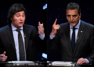 Massa domina psicolgicamente a Milei en un debate presidencial de enorme audiencia en Argentina