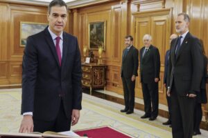 Pedro Sánchez promete como presidente de España ante el Rey Felipe VI