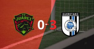 Querétaro aplastó a FC Juárez con hat-trick de José Zúñiga