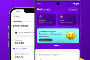 Retorna, la app que está revolucionando el envío de remesas a Venezuela desde Chile, Colombia, o Perú