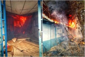 Se registró un incendio en el departamento de Física de la UPEL Maracay y responsabilizan al régimen de Nicolás Maduro (+Fotos)