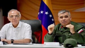 Ministrso de defensa de Colombia y Venezuela