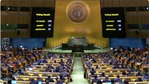 Asamblea General de la ONU pide alto el fuego inmediato en Gaza