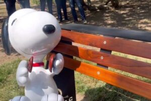 Así fue el recibimiento de “Snoopy” en un parque de Cumbres de Curumo (+Video)