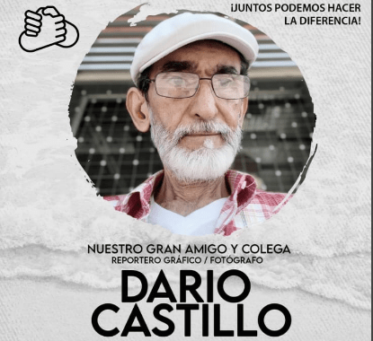 El reportero gráfico Dario Castillo necesita de nuestra ayuda