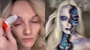 Esta maquilladora pasa hasta 18 horas creando obras maestras en su rostro