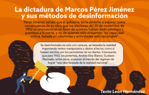 La dictadura de Marcos Pérez Jiménez y sus métodos de desinformación