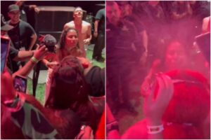 Tokischa escupió agua en la cara a fanáticos que asistieron al Cúsica Fest como parte de su “performance” y causó polémica (+Reacciones)