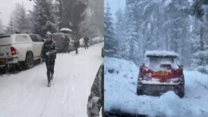 Una gran nevada atrapa a esta familia en el interior de su coche más de ocho horas
