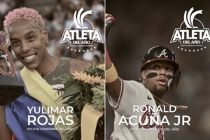 Yulimar Rojas y Ronald Acuña Jr. fueron elegidos como los atletas del año 2023 por el Círculo de Periodistas Deportivos de Venezuela