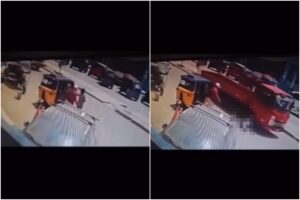 la víctima cayó a la vía y murió al pasarle un camión (+Video)