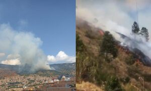 Incendios forestal en La Sierra, MedellÃ­n