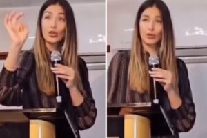 Dayana Mendoza comparte un video predicando en una iglesia cristiana y se hace viral en redes (+Video)