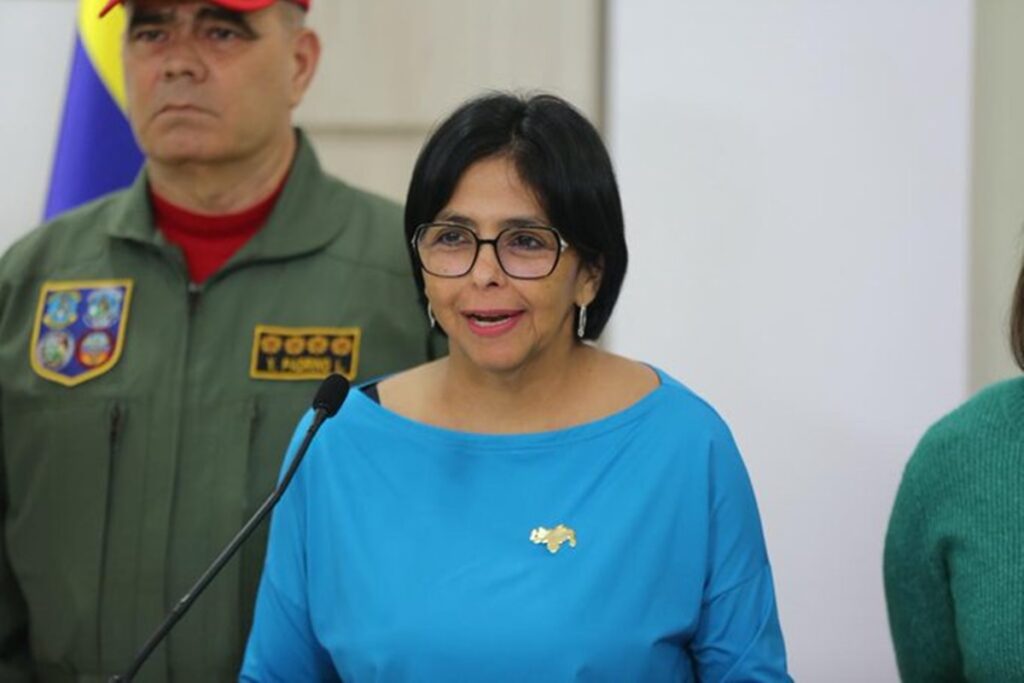Delcy Rodríguez denunció que Guyana sigue “violando el derecho internacional”