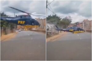 El impactante momento en el que un helicóptero que rescataba a víctimas de accidente de tránsito se precipitó a tierra (+Videos)