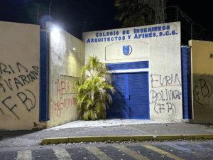 La Furia Bolivariana vandaliza sede de partidos, gremios