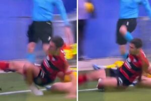 La impactante fractura que sufrió el futbolista español Javier Martón en pleno partido (+Video sensible)