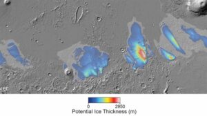 La sonda Mars Express de la Agencia Espacial Europea halla grandes depósitos de hielo en el ecuador de Marte