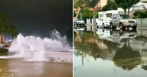 Mar se desborda en el Callao por fuerte oleaje e inunda calles en Chucuito y La Punta