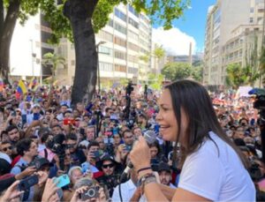María Corina Machado: Quiera o no quiera, el pueblo venezolano obligará a Maduro a medirse
