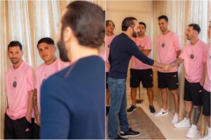 Nayib Bukele tuvo un encuentro con los jugadores del Inter Miami y la “miradita” de Lionel Messi al presidente se volvió viral (+Fotos y reacciones)